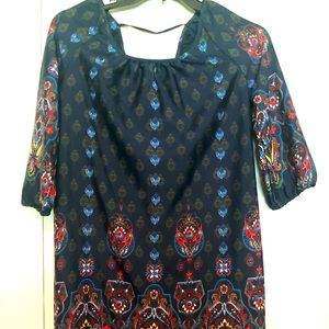 Rock & Roll Cowgirl above the knee dress-Navy blue